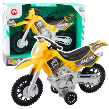LEAN TOYS Motocross Off-Road Drive Lights Sounds Yellow