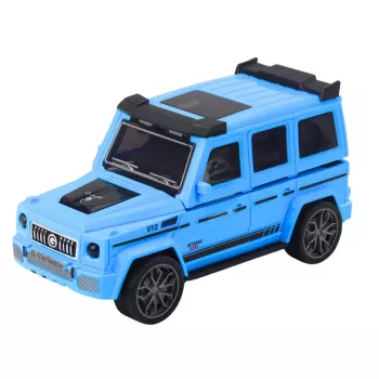 LEAN TOYS Visureigis Metalinis Slėptuvės Automobilis Šviesa Garsas Baltas Mėlynas