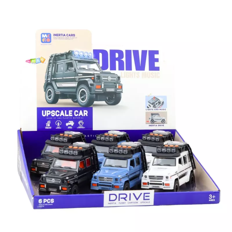LEAN TOYS Visureigis HH6688 su atsidarančiomis durelėmis, žibintais ir garsais