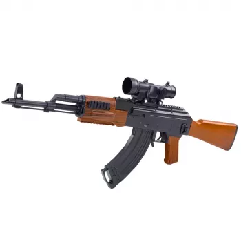 LEAN TOYS AK Riflė vandens rutuliukams su taikikliu ir akiniais 96cm