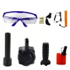LEAN TOYS AK Riflė vandens rutuliukams su taikikliu ir akiniais 96cm