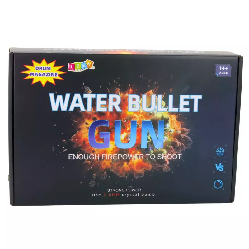 LEAN TOYS AK Riflė vandens rutuliukams su taikikliu ir akiniais 96cm