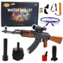 LEAN TOYS AK Riflė vandens rutuliukams su taikikliu ir akiniais 96cm