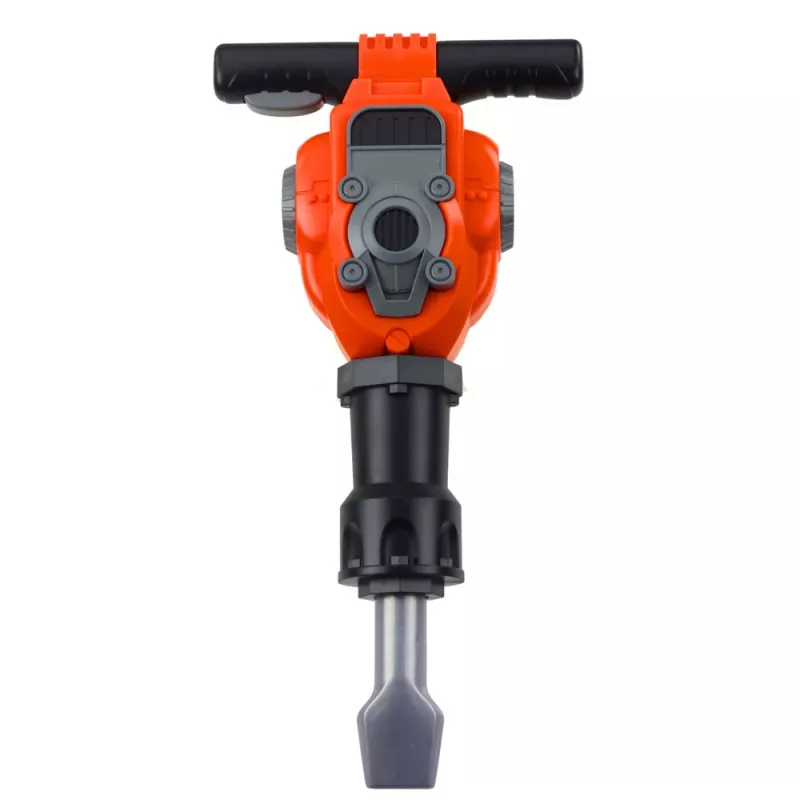 LEAN TOYS Handyman Set Pneumatinis Plaktukas su Akiniais Oranžinis