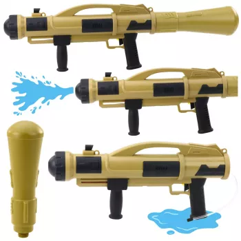 LEAN TOYS Bazooka Water Gun With Pump 73 cm Beige 1100ml