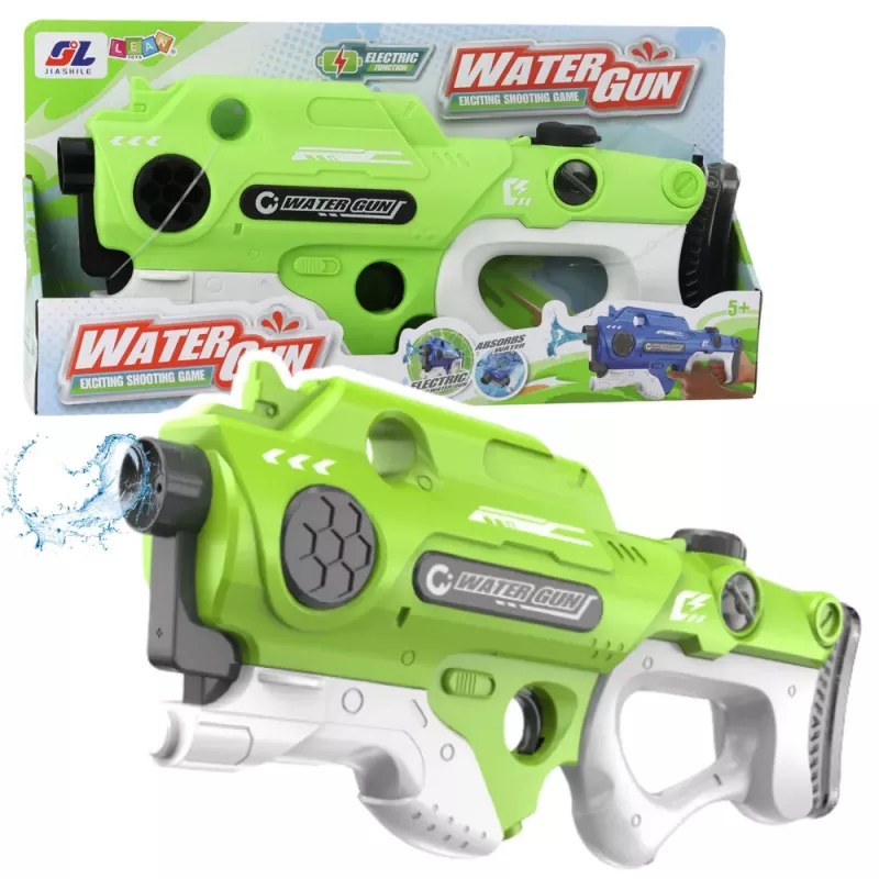 LEAN TOYS Electric Automatic Rifle Water Gun - Green
