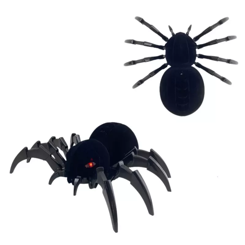 LEAN TOYS RC Black Widow nuotolinio valdymo voras su dūmų efektu