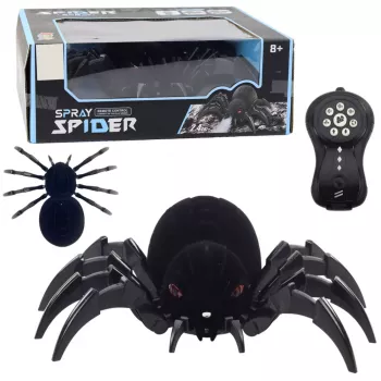 LEAN TOYS RC Black Widow nuotolinio valdymo voras su dūmų efektu