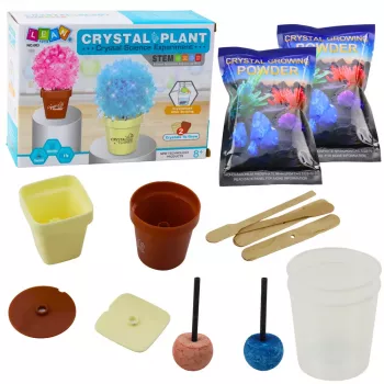 LEAN TOYS Edukacinis rinkinys „Augantis magiškas kristalų medis“
