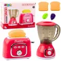 LEAN TOYS Virtuvės prietaisų rinkinys su skrudintuvu ir blenderiu, šviesos ir garsai, rožinė