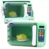 LEAN TOYS Microwave For Kids Rotating Chicken Lights Sounds Green