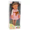 LEAN TOYS Steffi Love lėlė rožine suknele su kaspinu, ilgais rudais plaukais, 29 cm