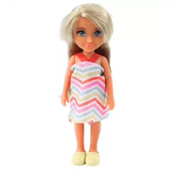LEAN TOYS Ankiki Mini Lėlės Rinkinys su Vonia ir Priežiūros Aksesuarais