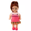 LEAN TOYS Mini lėlės rinkinys su dviem šuniukais, lova, dubenėliu ir buteliuku