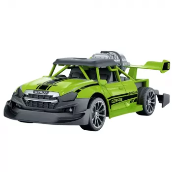 LEAN TOYS nuotoliniu valdymu valdomas automobilis RC Car 1:20 su šviesomis ir dūmų efektu, žalias