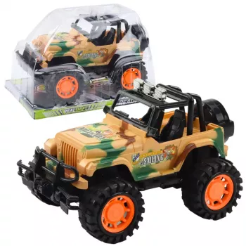 LEAN TOYS Didelis karinis visureigis smėlio spalvos