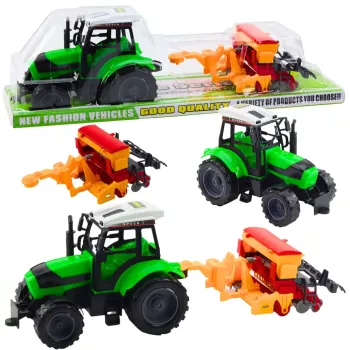 LEAN TOYS Traktoriaus ir sėjamosios rinkinys ūkio mašinos