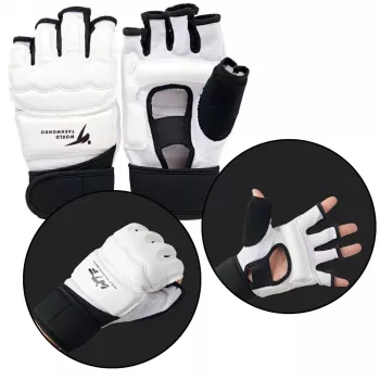 LEAN Sportinės pirštinės taekwondo, baltos, dydis XS