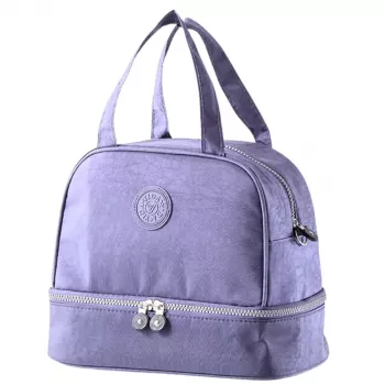 LEAN Thermal Insulating Breakfast Bag su reguliuojamu diržu, violetinė, 27 cm