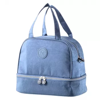 LEAN Thermal Insulating Breakfast Bag su reguliuojamu diržu Mėlyna 27cm