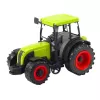 LEAN TOYS Žemės ūkio traktorius su žaliai geltona priekaba, žalias, 50 cm