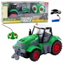 LEAN TOYS nuotoliniu valdymu žemės ūkio traktorius, žalias, 1:24