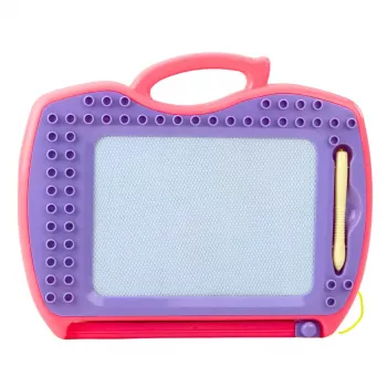 LEAN TOYS Magnetinė lenta su slankiojančiais antspaudais Pink