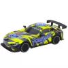 LEAN TOYS RC lenktyninis automobilis su apšviestu kėbulu, geltonas