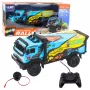 LEAN TOYS nuotoliniu būdu valdomas sunkvežimis RC su garsais mėlynas