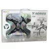 LEAN TOYS Y30 nuotoliniu valdymu valdomas dronas su LED lemputėmis, 6 ašių giroskopu, 360° sukimu, 2,4 GHz 4 kanalų kvadrakopteris