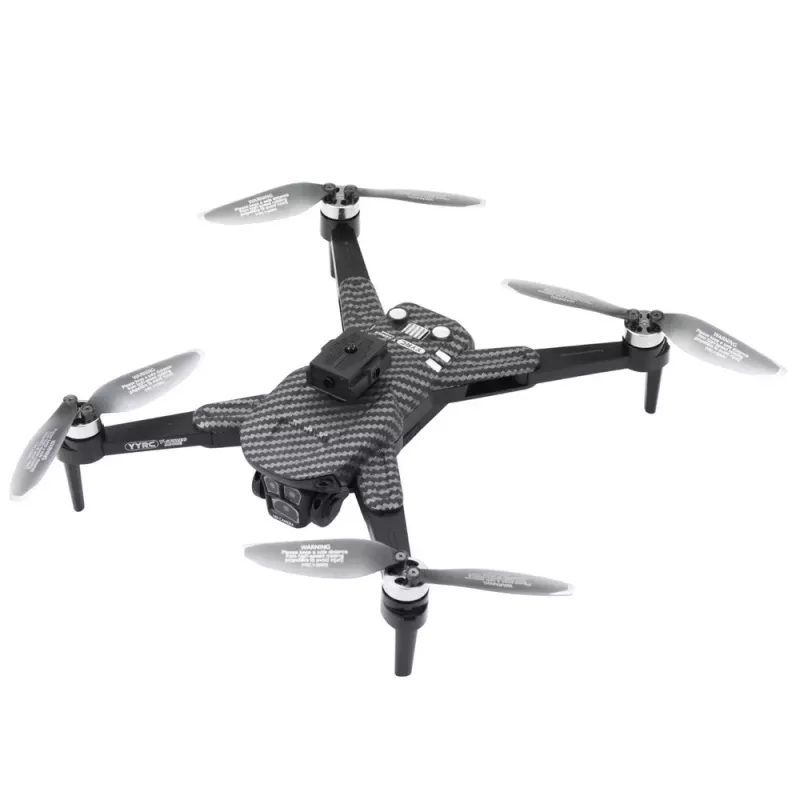 LEAN TOYS Drone Y329 HD Camera WiFi FPV Quadcopter with LED Lights, App Control, Black Carbon