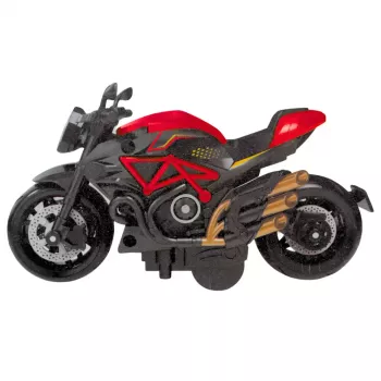 LEAN TOYS Motociklo surinkimo komplektas su varžtais 1:14 DIY Oranžinis