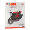 LEAN TOYS Motociklo metalinis modelis 1:14 DIY Gold Elements Black