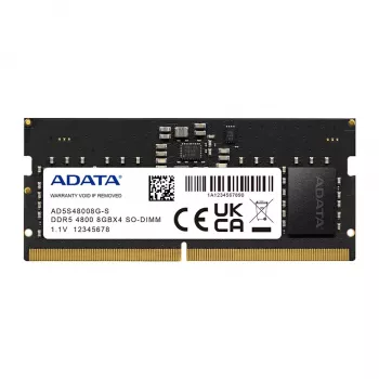 ADATA Premier 8 GB DDR5-4800 SO-DIMM ECC atminties modulis (juodas)
