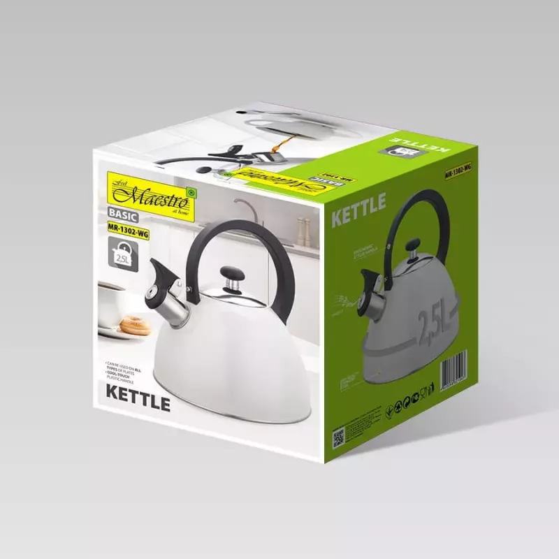 MEO Maestro Nešildomas virdulys 2,5 L MR-1302-WG Nerūdijantis plienas