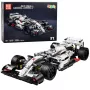 LEAN TOYS Construction Bricks F1 Race Car White and Red 1235 pcs.