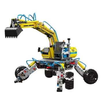 LEAN TOYS Construction Bricks Mobile All Terrain Excavator 1392 dalių