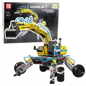 LEAN TOYS Construction Bricks Mobile All Terrain Excavator 1392 dalių