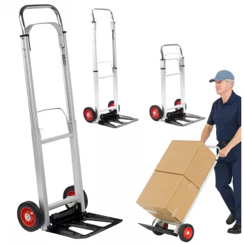 LEAN sulankstomas aliumininis sandėlio transportinis vežimėlis 90 kg