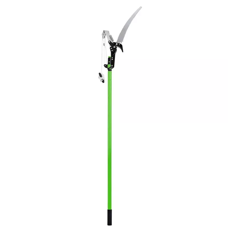 LEAN teleskopinės genėjimo žirklės su pjūklu 2in1 ant strypo 125-240 cm