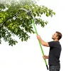 LEAN teleskopinės genėjimo žirklės su pjūklu 2in1 ant strypo 125-240 cm
