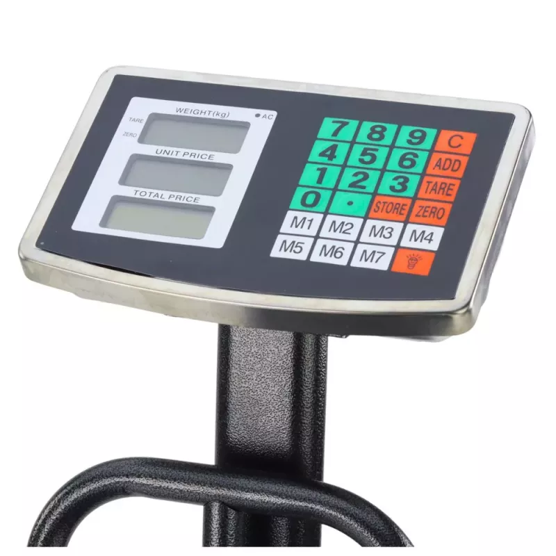 LEAN LCD elektroninės platforminės svarstyklės, 200 kg, 20 g tikslumas