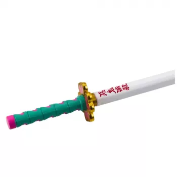 LEAN Katana Sword Anime Ballpoint Pen Metal Black Ink Replaceable Refill Turquoise