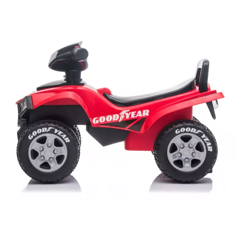 Quad Lean Toys 551-G vaikiškas keturratis su garsu ir šviesomis, raudonas