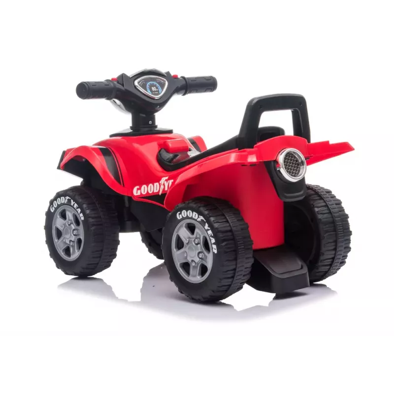 Quad Lean Toys 551-G vaikiškas keturratis su garsu ir šviesomis, raudonas