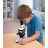 LEAN TOYS Mikroskopo edukacinis rinkinys vaikams 1200x priedai baltas