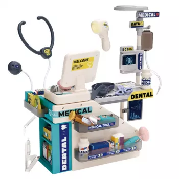 LEAN TOYS Gydytojo ir odontologo rinkinys su garsais ir šviesomis, 51 dalis