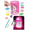 LEAN TOYS Creative Kit Unicorn in a Jar Diamonds Night Lamp Remote Control DIY