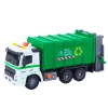 LEAN TOYS Šiukšliavežis su šiukšliadėže, šviesomis ir garsais, žalias, 1:16 mastelis
