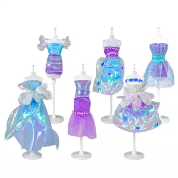 LEAN TOYS DIY Doll Dress Sewing Kit Little Fashion Designer 143 dalių